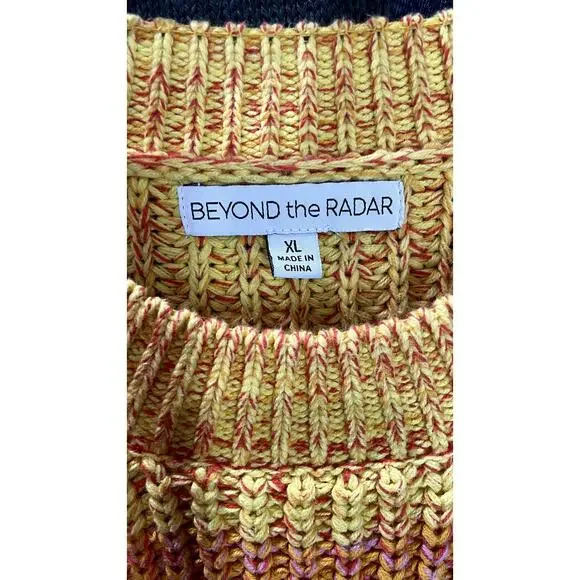 Beyond the Radar Multicolor Oversized Sweater Size XL - Picture 3 of 6